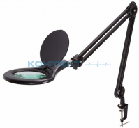 Лупа на струбцине 127мм 8W LED 5D чёрный, 31-0406 Rexant