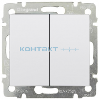 774405 Выключатель 2-кл бел *LEGRAND VALENA*