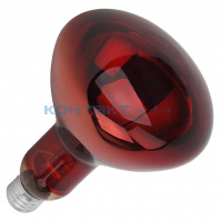 Лампа ИКЗК-250W, R127 Е27 красная, Калашниково