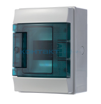 Бокс ABB Mistral IP65 4 мод сер./прозр.