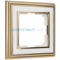 Рамка 1я, Palaсio золото/белый, WL17 W0011329, Werkel