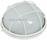 Светильник КРУГ С РЕШ. БЕЛЫЙ 60W