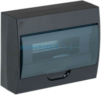 Корпус пласт. ЩРН-П 18мод. чёрный, 220х362х97, IP41, Krepta IEK