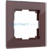 Рамка 1я, стекло Favorit мокко, W0011118, Werkel