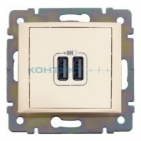 774170 Розетка 2-гн USB крем *LEGRAND