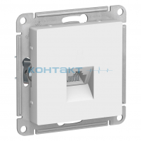 Мех-м Розетка Комп. RJ45, Белый, ATN000183, AtlasDesign