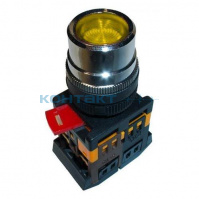 Кнопка ABLFS-22 1з+1р жёлтая