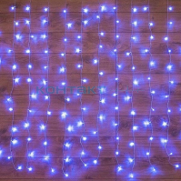 Гирлянда LED Занавес 2,5х2, 300LED, синий, Neon Night
