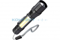 Фонарь КОСМОС 113Lit, 1+5W, USB, zoom, 140lm