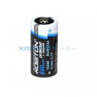 Аккум. 16340, 3,0V 550mAh, с защитой, RCR123a