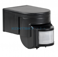 Датчик движения ДД 012 чёрный, 180гр, 12м 1100W IP44, IEK