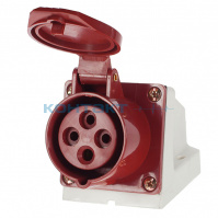 Розетка нар. уст.16А 3Р+Е 380В IP44 (114)