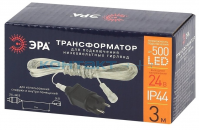 Трансформатор для гирлянд 220-24V, IP44, 3м, Эра