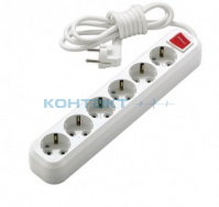 Удлинитель 6гн х 2м с/з + выключатель, MGP232, Makel