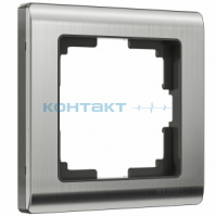 Рамка 1я, Metalliс глянцевый никель, W0011602, Werkel
