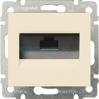 774130 Розетка комп 1-гн крем (RJ45)5кат *LEGRAND