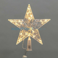 Гирлянда LED звезда на ёлку Тёплый белый, 22см, 501-006 Neon