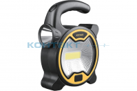 Фонарь КОСМОС 3030 1LED, 1W+COB, жёлт.-черн.