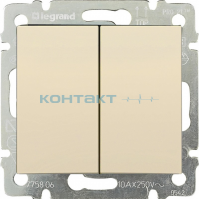 774305 Выкл 2-кл крем *LEGRAND VALENA*
