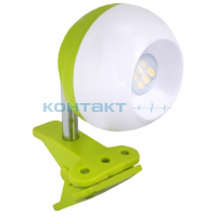 Светильник на прищепке KD-798 зелёный 3,2W, Camelion***