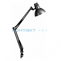Светильник на струбцине KD-312 чёрный Е27, Camelion