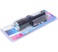Фонарь КОСМОС 133Lit, 10W+2W, zoom, 3реж., USB, 18650