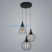 Свет. подвесной LOFT Форма микс 231 чёрный, Элетех